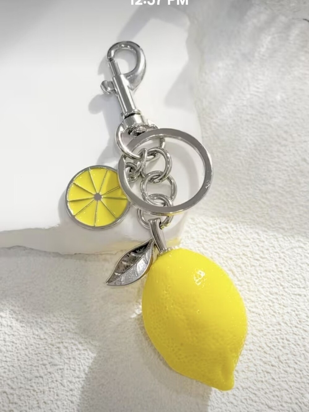 Lemon 🍋 Bag Charm/ Keychain NEW